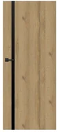 Drzwi wewnętrzne - Drzwi pełne Exmoor 70 prawe dąb grandson czarna linia SGSB000021 - miniaturka - grafika 1