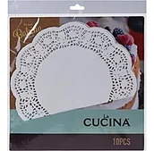 Dekoracja stołu - KPL.10 SERWETEK AŻUROWYCH 26CM PAPIEROWE - miniaturka - grafika 1