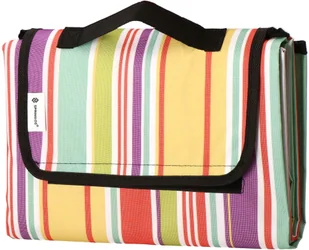 Koc piknikowy plażowy 130x170cm mata kolorowe pasy PM027 - Koce piknikowe - miniaturka - grafika 2