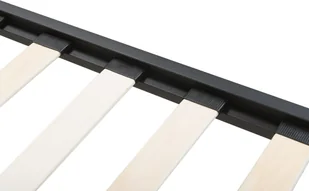 Beliani Łóżko czarne 180 x 200 cm metalowe ze stelażem RODEZ - Łóżka - miniaturka - grafika 6