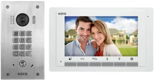 Eura Wideodomofon VDP-60A5/P WHITE 2EASY - jednorodzinny, LCD 7'', biały, szyfrator mechaniczny, podtynkowy VDP-60A5/P - Wideodomofony Eura Wideodomofon VDP-60A5/P WHITE 2EASY - jednorodzinny, LCD 7'', biały, szyfrator mechaniczny, podtynkowy VDP-60A5/P - Wideodomofony - miniaturka - grafika 2