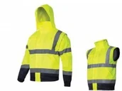 Odzież robocza - LAHTI PRO Kurtka ostrzegawcza zimowa 2w1 bezrękawnik z kapturem r S L4092501 LPL4092501 - miniaturka - grafika 1