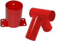 Place zabaw - Just Fun ZESTAW łączników do belki 100mm 90 - łącznik ścienny+łącznik do belki - miniaturka - grafika 1