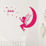 Zabawki kreatywne - Ambiance Sticker Spersonalizowane naklejki z imieniem | Naklejka na imię - Dekoracja ścienna pokoju dziecięcego | 2 deski 55 x 35 cm i 40 x 30 cm - Fushia SAND_087+col-inc-alfa033 - miniaturka - grafika 1