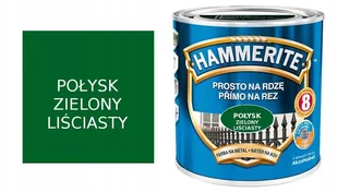 Hammerite Farba do metalu Prosto Na Rdzę połysk zielony liściasty 0 7 l - Farby do metalu - miniaturka - grafika 2