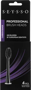 Seysso Carbon Professional Końcówki do szczoteczki sonicznej 4 sztuki - Końcówki do szczoteczek elektrycznych - miniaturka - grafika 2