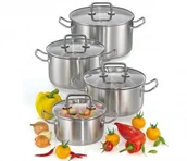 Zestawy garnków i patelni - Kuchenprofi Zestaw 4 stalowych garnków Verona Kuchenprofim KU-2375002804 - miniaturka - grafika 1