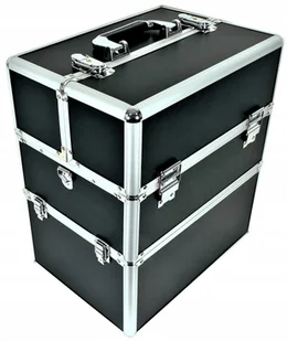 Kuferek kosmetyczny z kratą na lakiery krokodyl - Kosmetyczki, organizery i kuferki - miniaturka - grafika 5