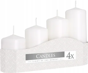 Bispol SP Z O.O ŚWIECA WALEC ZESTAW 4 SZT BIAŁA SW50/4-090 - Świece - miniaturka - grafika 2