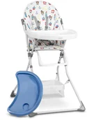 Krzesełka do karmienia - Ricokids Eldo biało-niebieski 7076 - miniaturka - grafika 1