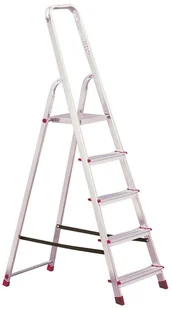Krause 996 99674643 Aluminiowa drabina domowa Corda 5 stopnie wysokość robocza 3,00m) 74643-uniw - Drabiny - miniaturka - grafika 3