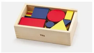 VIGA Drewniane klocki logiczne Figury geometryczne - Klocki - miniaturka - grafika 4