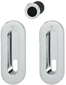 Drzwi wewnętrzne - HOPPE klamka do drzwi przesuwnych muszla zestaw M472  ukryty przykręca BB, chromowane | uchwyty muszelkowe - miniaturka - grafika 1