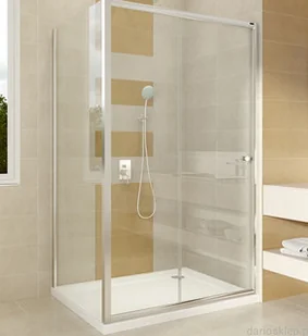 Omnires Bronx kabina prysznicowa 120x80x185cm przejrzyste S2050120+10P80 - Kabiny prysznicowe - miniaturka - grafika 4