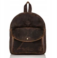Plecaki - Plecak Damski Retro Vintage Bązowy T-18-BR - miniaturka - grafika 1