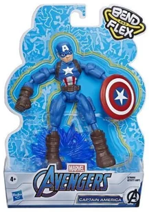 Hasbro Figurka Avengers Band and Flex Captain America - Figurki dla dzieci - miniaturka - grafika 2
