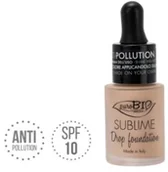 Podkłady do twarzy - Purobio Podkład Pielęgnacyjny Drop, Anti Pollution, Kolor 00, 15ml - miniaturka - grafika 1