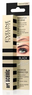 Eveline COSM Art Scenic korektor do brwi 3w1 CZARNY 10 ml - Korektory do twarzy - miniaturka - grafika 3