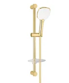 Zestawy prysznicowe - Oltens Oltens Driva EasyClick zestaw prysznicowy biały złoty 36005080 - miniaturka - grafika 1