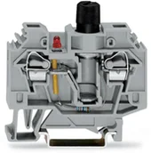 Kostki, złączki, wtyczki - WAGO Zacisk ochronny WAGO 13 mm Sprężynowe Alokacja L szary 282-128/281-413 40 szt 282-128/281-413 - miniaturka - grafika 1