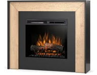 Kominki elektryczne - Warmtec Kominek elektryczny Warmtec Zuni wkład Dimplex 23" XHD Optiflame czarny jasny dąb ZUNI-23-W01 - miniaturka - grafika 1