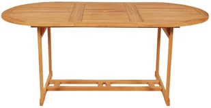 vidaXL 9-częściowy zestaw mebli ogrodowych lite drewno tekowe 3059564 - Meble ogrodowe - miniaturka - grafika 4