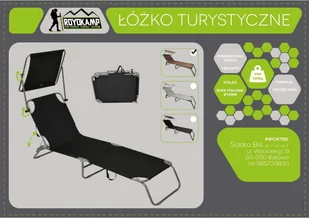 ROYOKAMP Łóżko turystyczne kempingowe składane z daszkiem brązowe vic-27352-0 - Meble turystyczne - miniaturka - grafika 3
