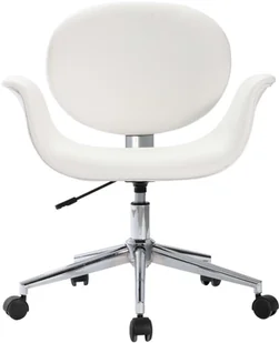 vidaXL Obrotowe krzesła stołowe, 6 szt., białe, sztuczna skóra 3054859 - Krzesła - miniaturka - grafika 3