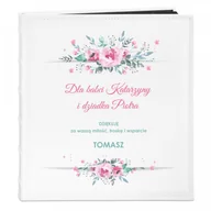 Albumy fotograficzne - NA Murrano Album Zdjęcia Duży Różyczki Prezent Nadruk ALB-BC-BK-UV-046 - miniaturka - grafika 1