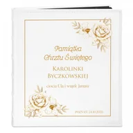 Albumy fotograficzne - NA Murrano Album Zdjęcia Duży Pamiątka Chrztu Świętego Róże Nadruk ALB-BC-BK-UV-026 - miniaturka - grafika 1