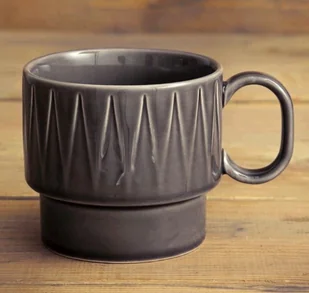 Sagaform filiżanka do herbaty szara ceramika 0,4 l wys 9 cm SF-5018086 - Filiżanki - miniaturka - grafika 2