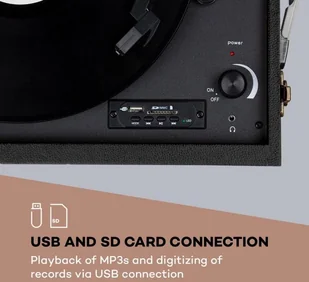 Auna Sarah Ann Czarno-Kremowy - Gramofony - miniaturka - grafika 8