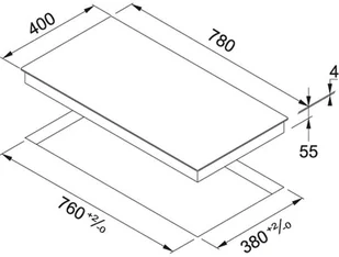 Płyta elektryczna do zabudowy Franke FHSM 803 3I BK - Płyty elektryczne do zabudowy - miniaturka - grafika 3