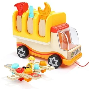 Brimarex Ciężarówka drewniana do skręcania 120312 ZB-104872 - Masy plastyczne - miniaturka - grafika 5