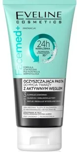 Eveline COSM Facemed+ oczyszczający żel do mycia twarzy z aktywnym węglem 150 ml - Żele do mycia twarzy - miniaturka - grafika 3