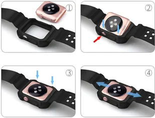 Apple Alogy Etui ochronne Alogy z paskiem Armor Case do Watch 4/5/6/SE 44mm 9370X1 - Akcesoria do smartwatchy - miniaturka - grafika 7