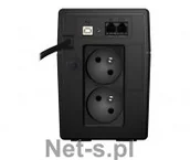 Listwy zasilające - PowerWalker UPS POWER WALKER LINE-INTERACTIVE 650VA 2X 230V PL OUT RJ11 IN/OUT LCD (VI 650 LCD) - miniaturka - grafika 1