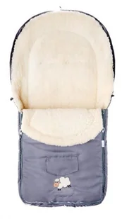 Sensillo IKS 2 Śpiworek do wózka wełniany Light Grey - Śpiworki dla dzieci - miniaturka - grafika 2