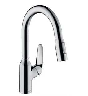 Hansgrohe Focus M42 Bateria kuchenna z wyciąganą wylewką chrom - Baterie kuchenne - miniaturka - grafika 3