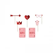 Walentynki - PartyDeco Gadżety do zdjęć Walentynki mix 7 szt. KNP25 - miniaturka - grafika 1