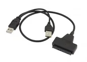 Czytniki kart pamięci - APTEL Kabel adapter SSD HDD SATA-USB 2.0 AK296 - miniaturka - grafika 1