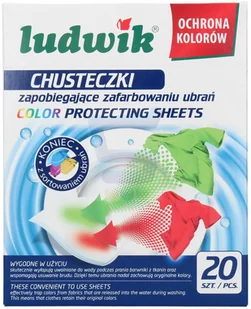 Ludwik 20 chusteczek do prania przeciw farbowaniu - Środki do prania - miniaturka - grafika 2