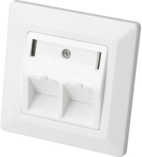 Digitus Faceplate f Keyst Jacks 2xRJ45 DN-93801-1 - Wtyczki i adaptery - miniaturka - grafika 3