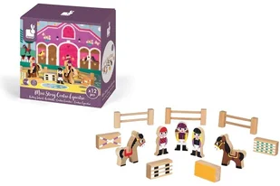 Janod Zestaw drewniany Story Janod Szkoła Jeździecka dla Dzieci J08517 - Klocki - miniaturka - grafika 2