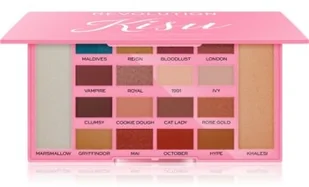 Makeup Revolution Kisu Palette 16 Zestaw cieni do powiek i rozświetlaczy 1 szt. - Kredki do oczu - miniaturka - grafika 2