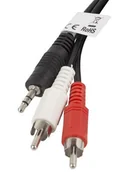 Kable - LANBERG Lanberg miniJack 2.0m CA-MJRC-10CC-0020-BK - miniaturka - grafika 1