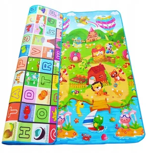 Mata Edukacyjna dywan dwustronna plac zabaw 180x120cm KX8041 - Maty edukacyjne - miniaturka - grafika 4