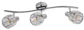 Lampy sufitowe - Krislamp Venus KR 373-3L Listwa plafon spot oprawa sufitowa 3x40W E14 chrom - miniaturka - grafika 1