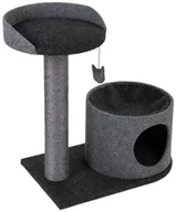 Drapaki dla kotów - Zooplus Exclusive Piccolo drapak dla kota Szaro-czarny - miniaturka - grafika 1