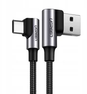 Kable USB - UGREEN Kabel przewód kątowy QC USB USB-C 3A - 1m - miniaturka - grafika 1